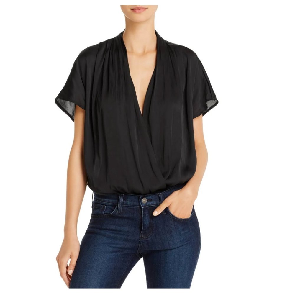 Paige Dijon Bodysuit in Black